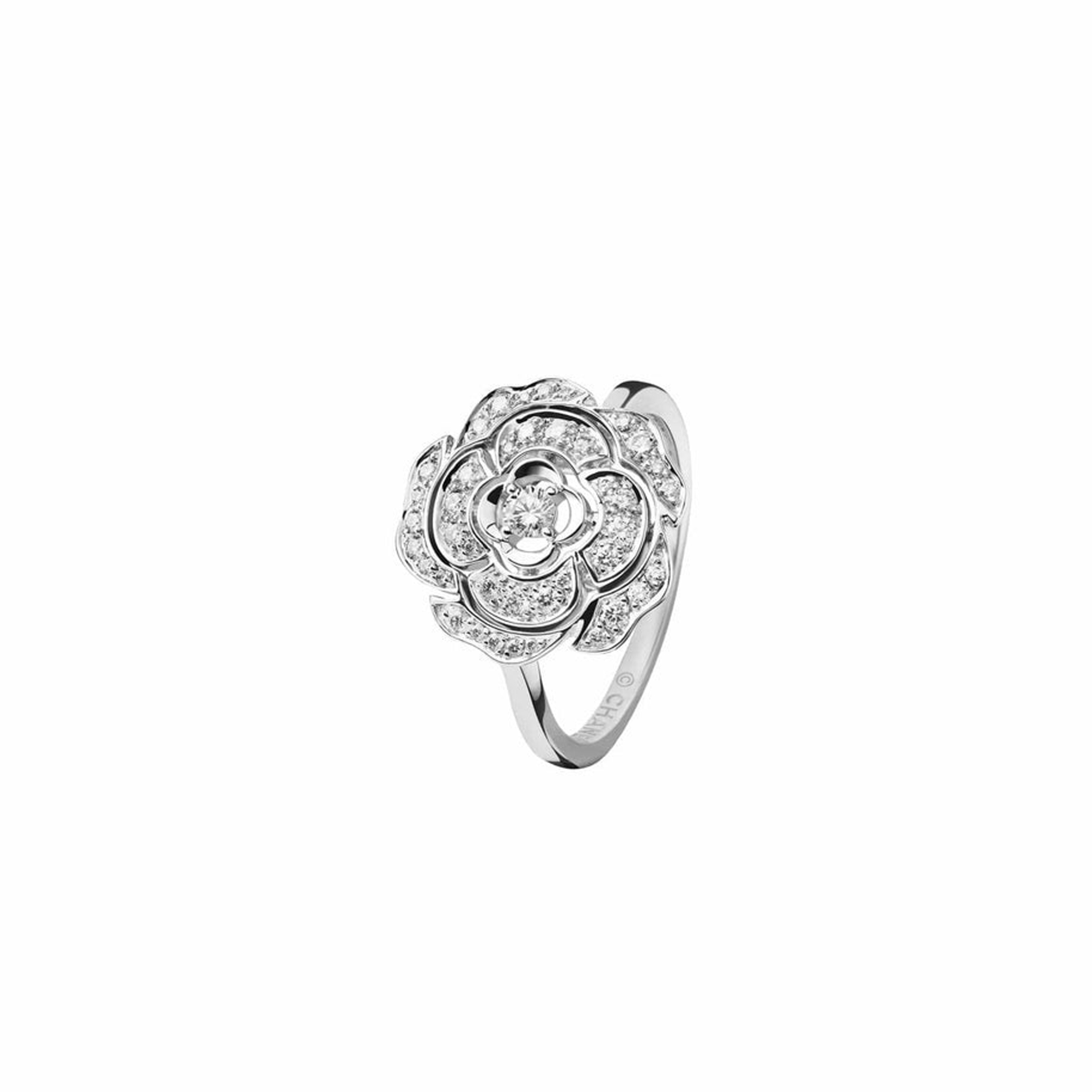 CHANEL BOUTON DE CAMÉLIA RING J11188